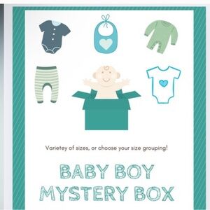 Baby Boy Mystery Box Various Sizes 10-12 Pieces